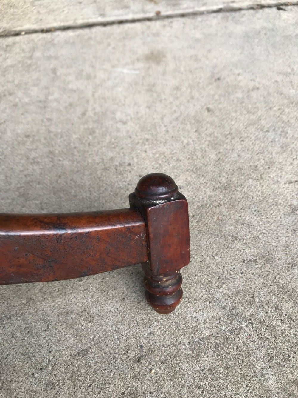 Antique Small Yew Wood Tripod Table/Kettle Stand photo Furniture