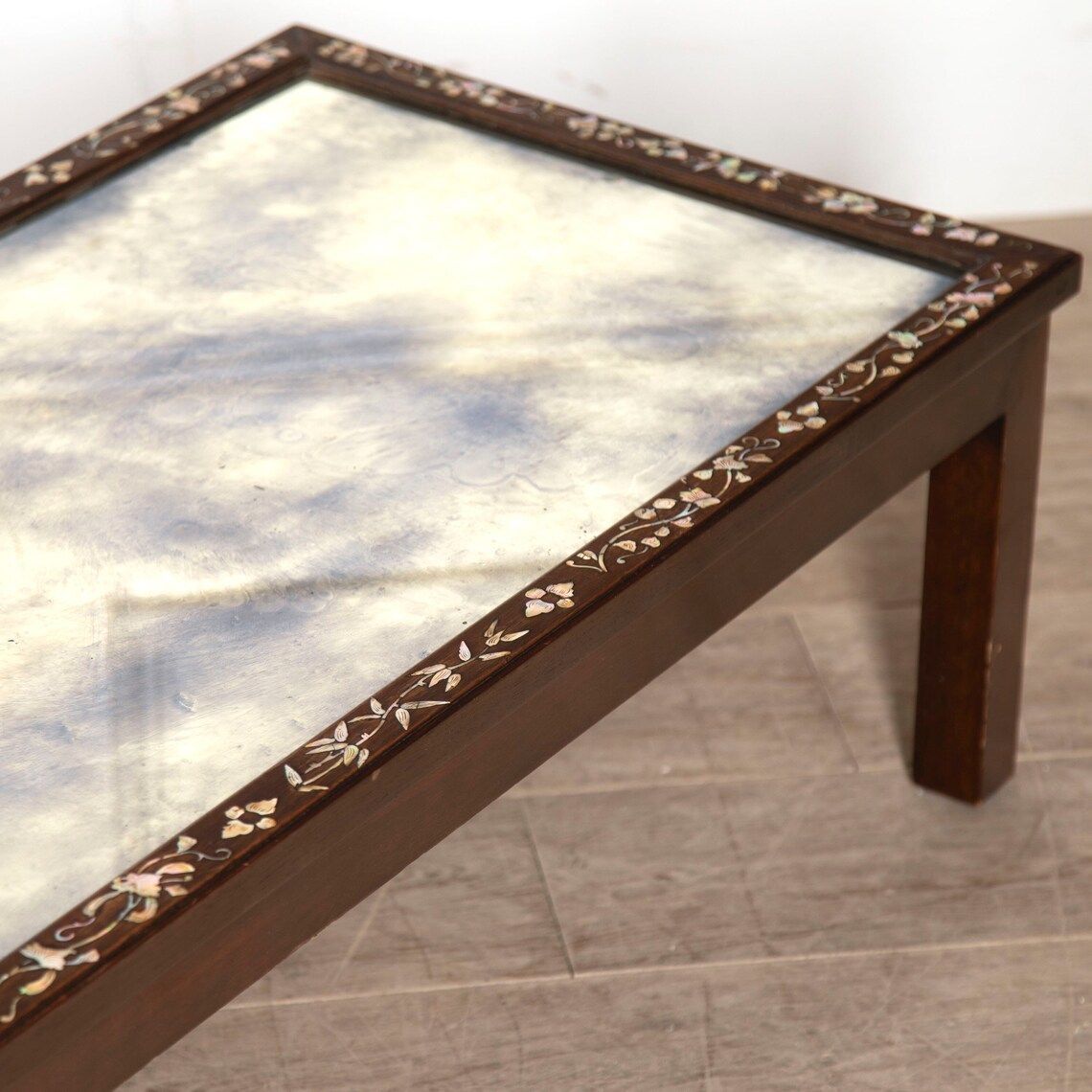 Fabulous 20th Century Chinese Mirrored Coffee Tables  (Two Available Sold Separately) photo Furniture