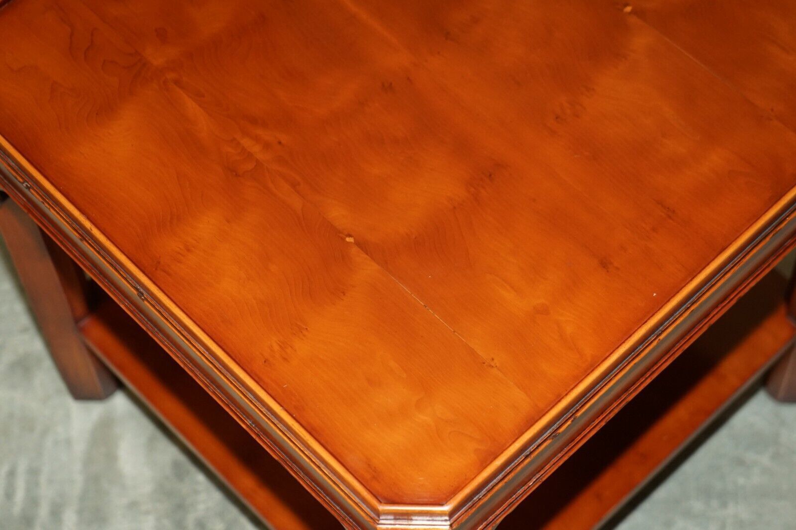Pair Of Lovely Vintage Georgian English Style Mahogany Side End Lamp Wine Tables photo Furniture