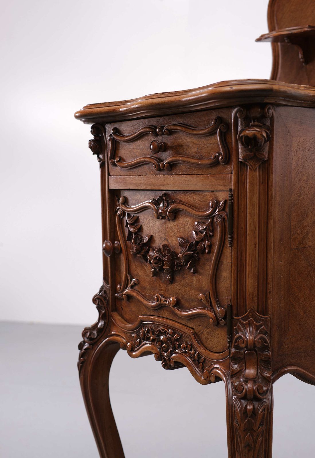photo furniture Antique France Rococo Night Stand, 1880s