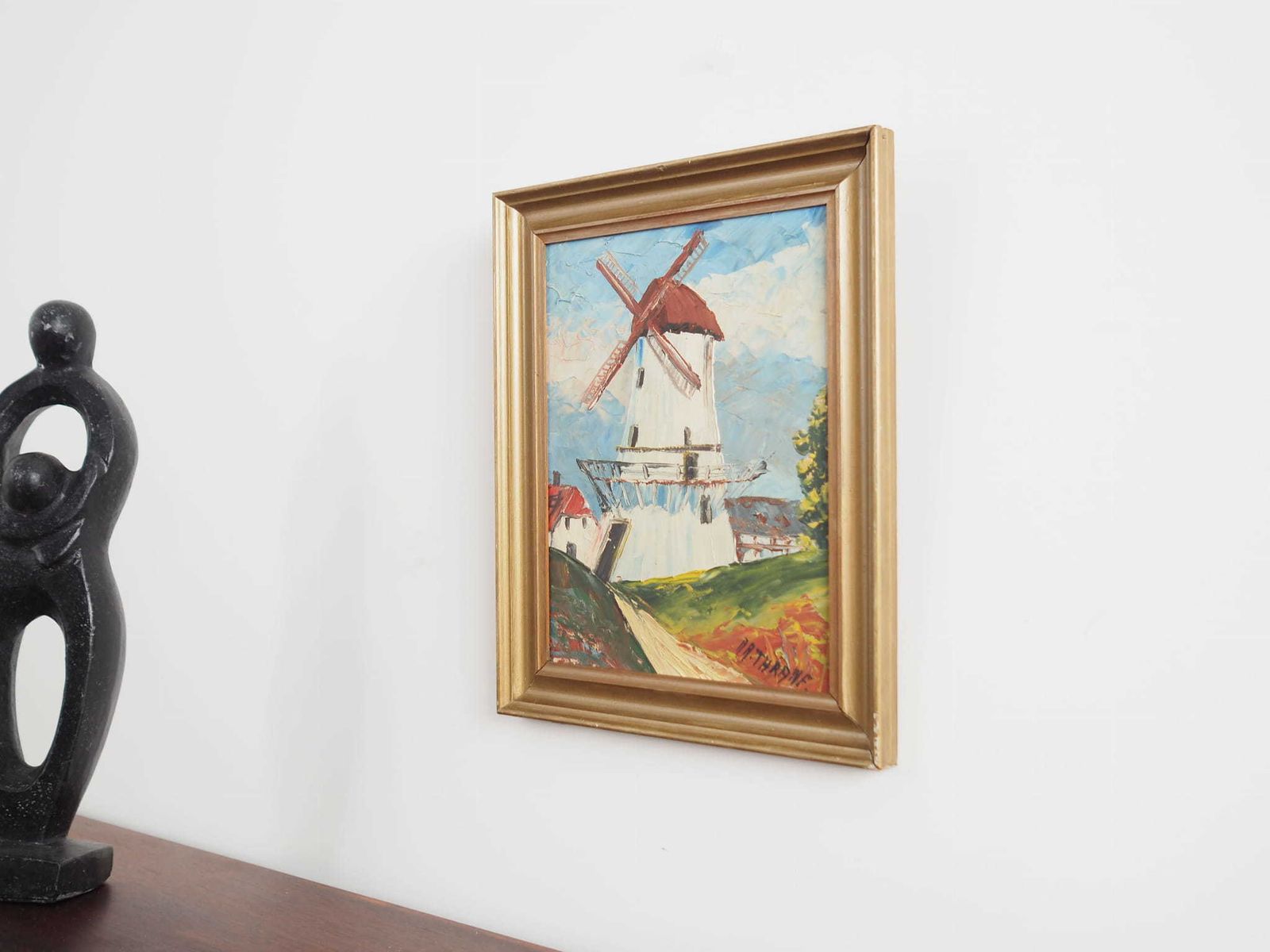 photo furniture Schilderij „The Colourful Windmill", Scandinavisch Design, 20e Eeuw, Van Aage Verner Thrane