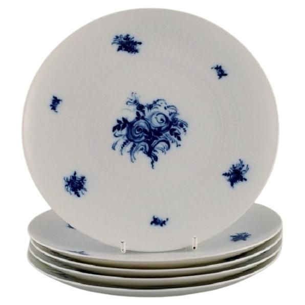 Bjørn Wiinblad For Rosenthal Five Romanze Blue Flower Porcelain Plates 1960s