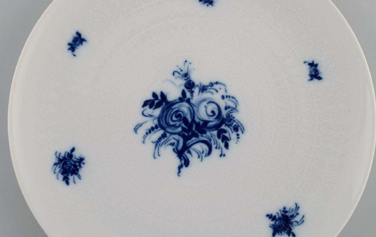 Bjørn Wiinblad For Rosenthal Five Romanze Blue Flower Porcelain Plates 1960s photo for sale