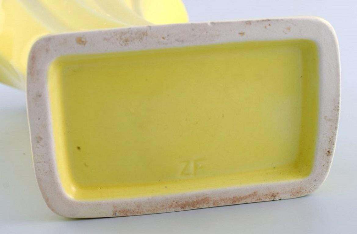 European Studio Ceramist Unique Vase In Glazed Ceramics  Mid 20th C photo buy