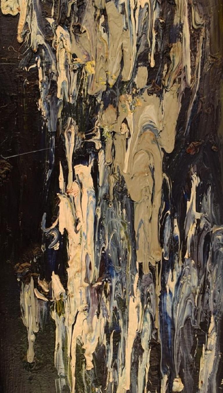 Michael Qvarsebo, Listed Swedish Artist, Oil On Canvas, Abstract Composition photo for sale