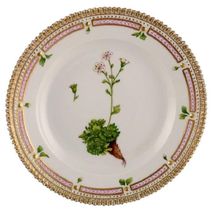 Royal Copenhagen Flora Danica Salad Plate In Hand Painted Porcelain With Flowers