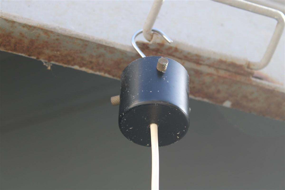 Mid Century Italian Design Ceiling Lamp Stilnovo Glass And Brass 1950s Lantern photo 1575.0
