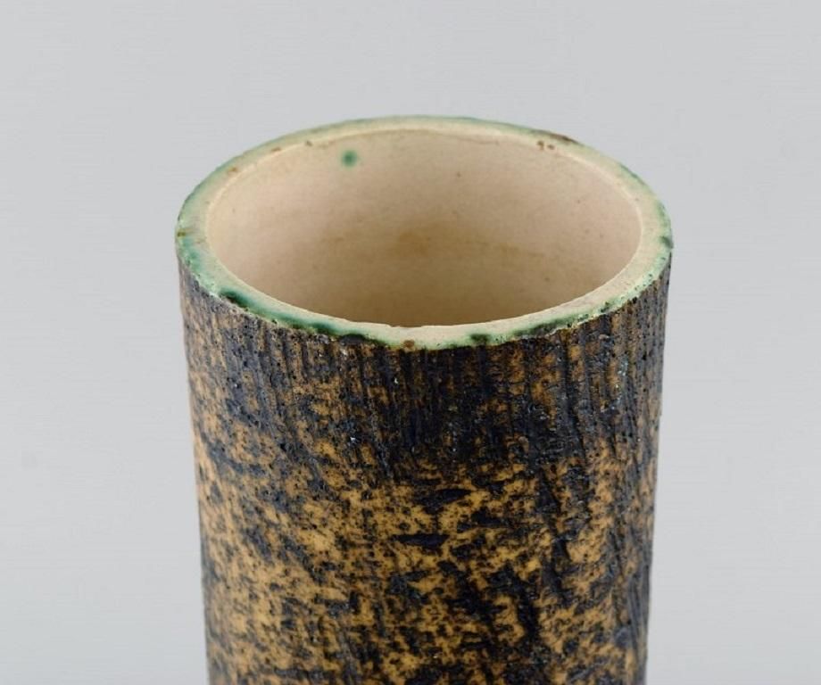 Pieter Groeneveldt, Dutch Ceramicist, Cylindrical Unique Vase photo Home Decor