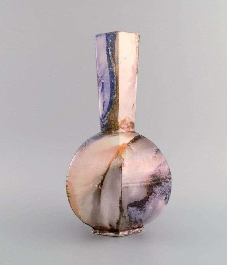 Arabia, Finland, Art Deco Vase In Glazed Faience, 1920s/30s photo for sale
