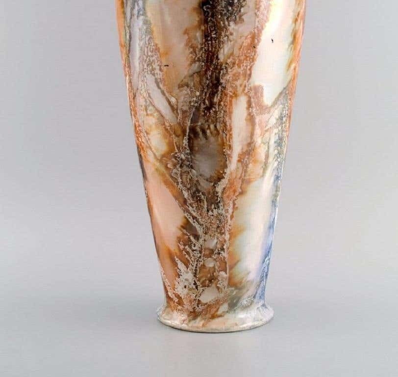 Arabia, Finland, Large Art Deco Vase In Glazed Faience, 1920s/30 photo vinterior
