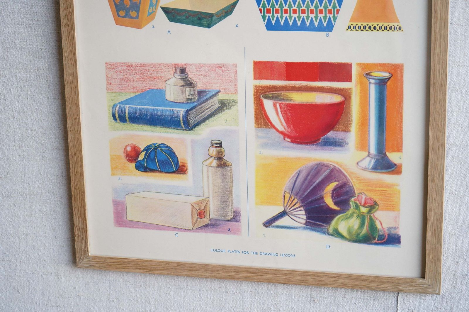 Framed Educational Print, Mid 20th Century photo for sale