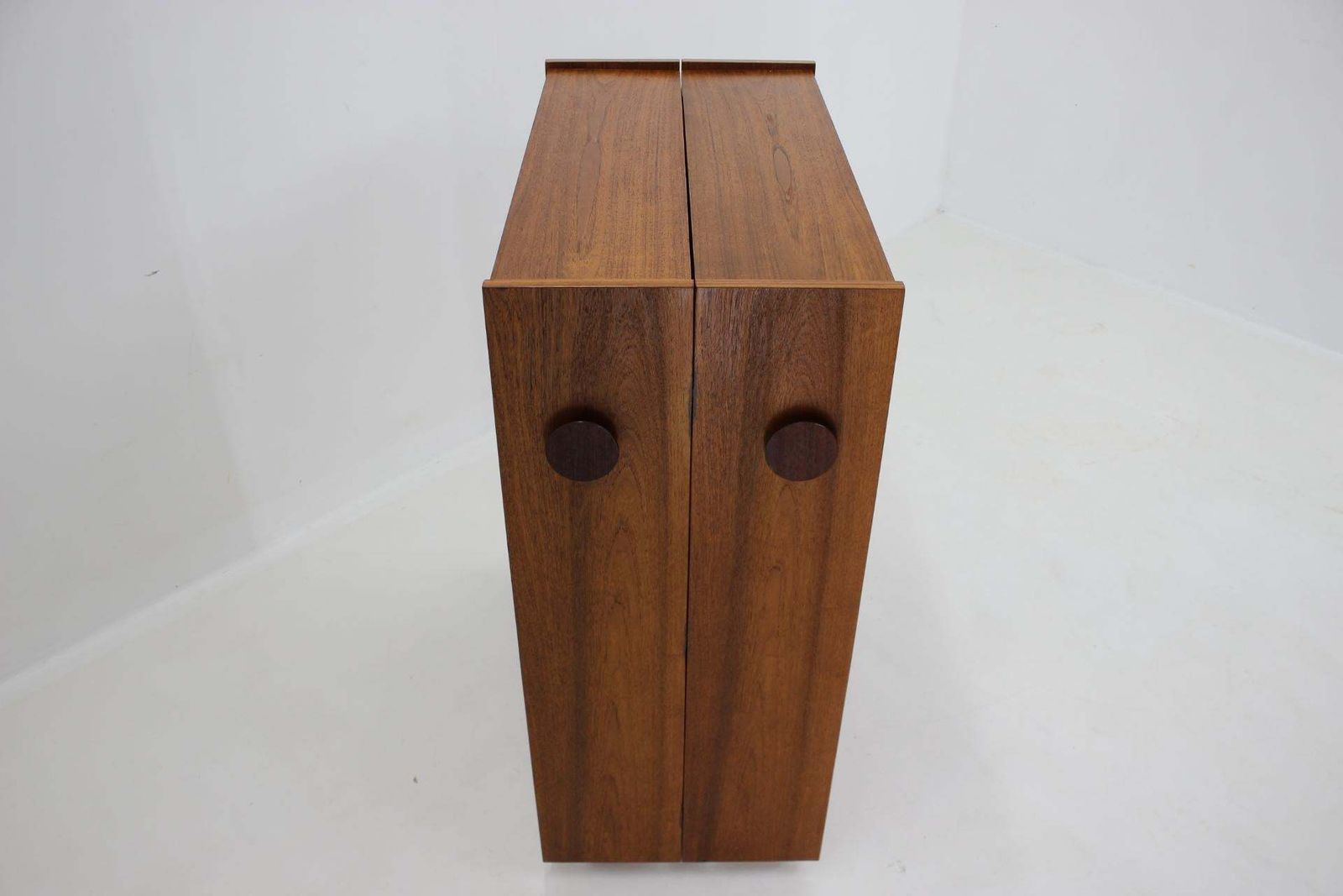 photo for sale 1960s Johannes Andersen Rare Teak Folding Bar Cabinet ,Denmark