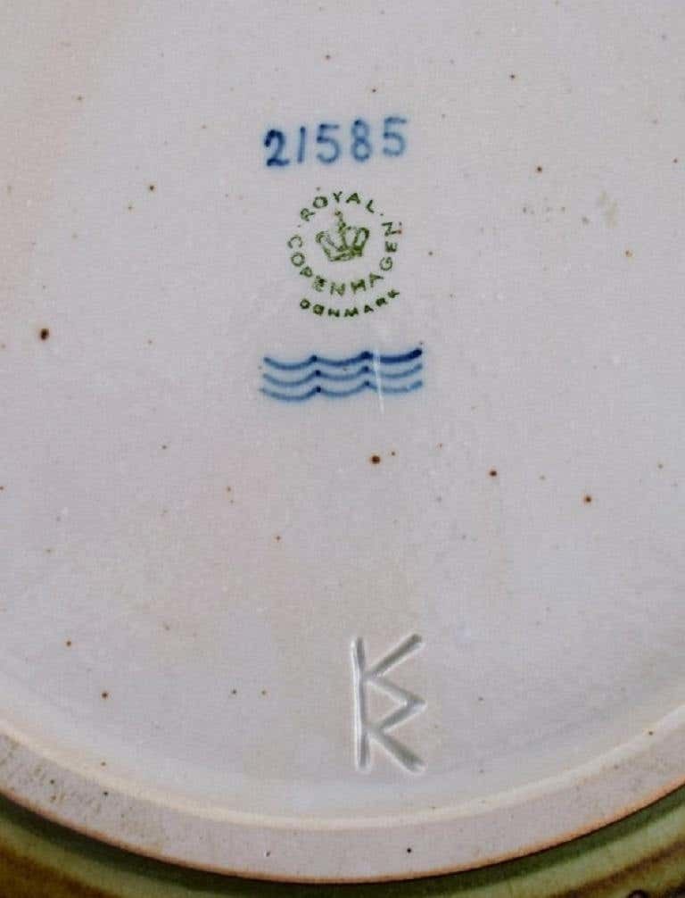 Knud Kyhn For Royal Copenhagen, Bowl / Dish In Ceramics, Mare And Foal photo vinterior