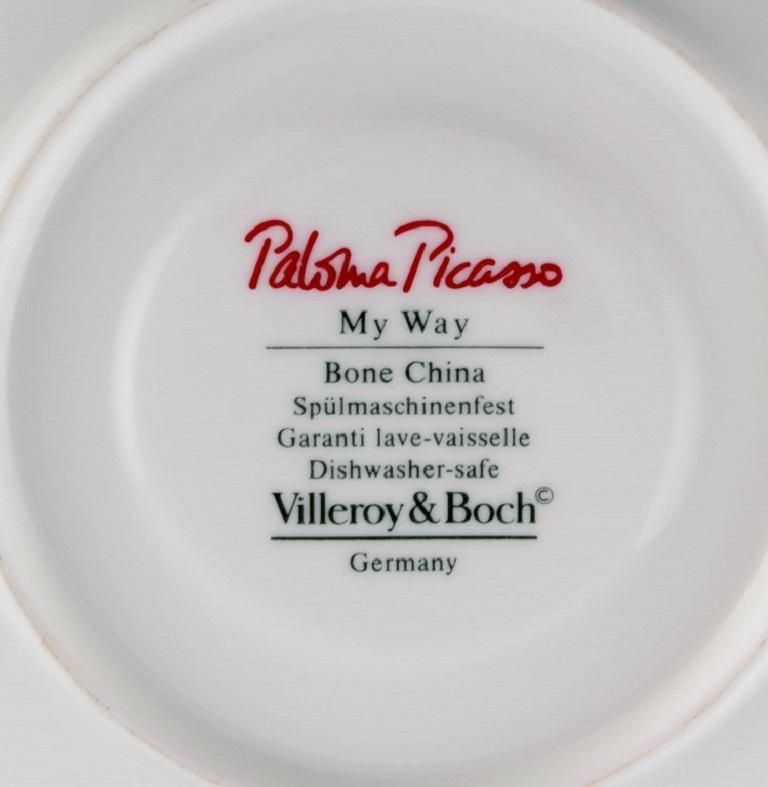Paloma Picasso For Villeroy & Boch, 11 "My Way" Porcelain Coffee Cups & Saucers photo 578.0
