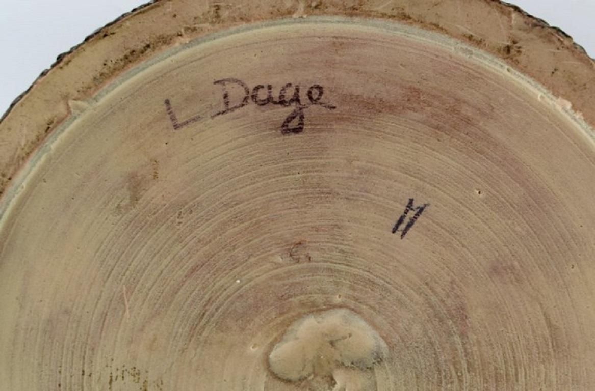 Louis Dage, French Ceramist, Large Art Deco Vase In Glazed Ceramics photo buy