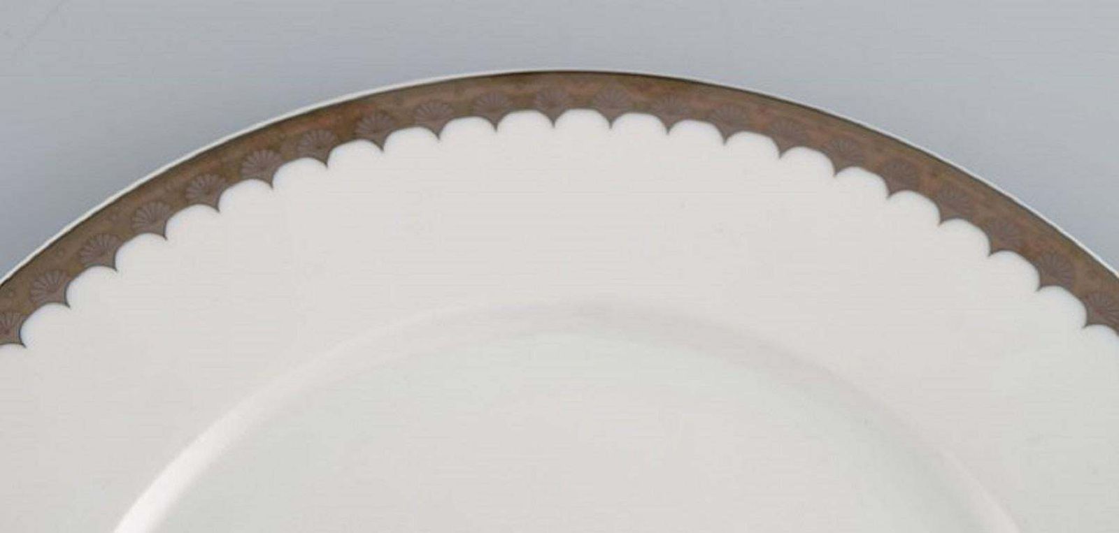 Sigvard Bernadotte For Christineholm, Twelve Large Dinner Plates In Porcelain photo Home Decor