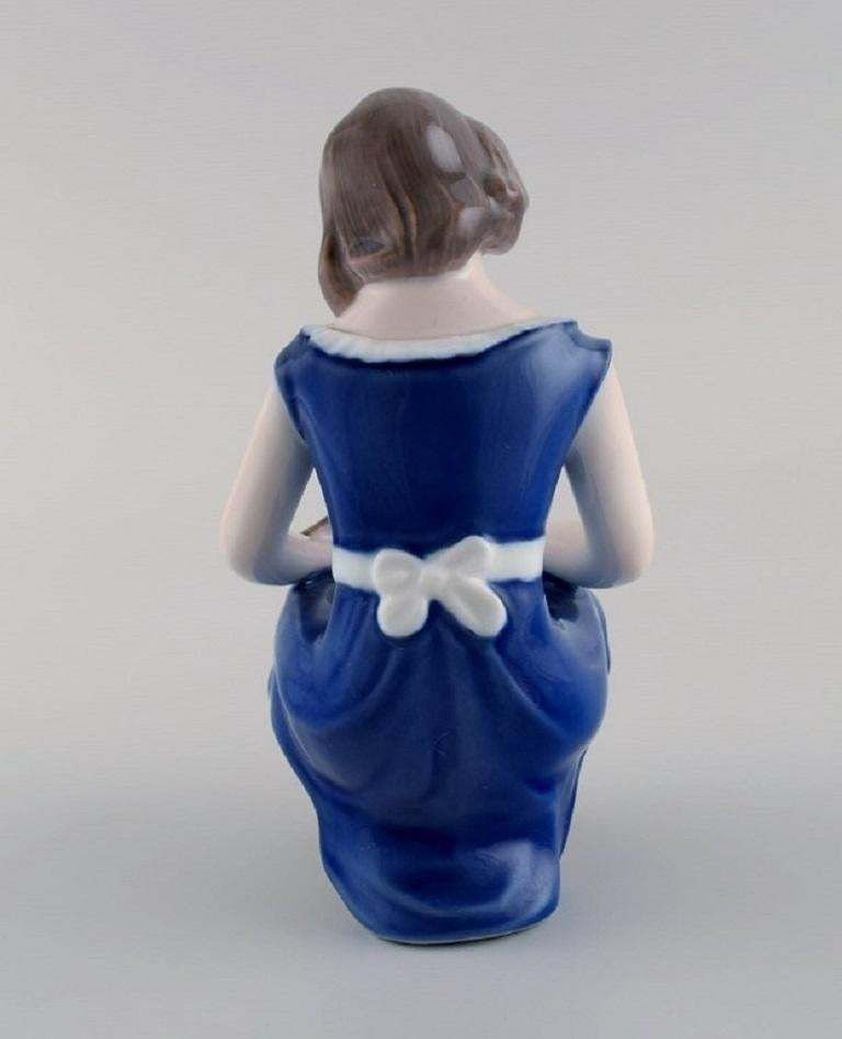 Bing & Grøndahl Porcelain Figure, Girl With Dove, Model Number 2340 photo Home Decor
