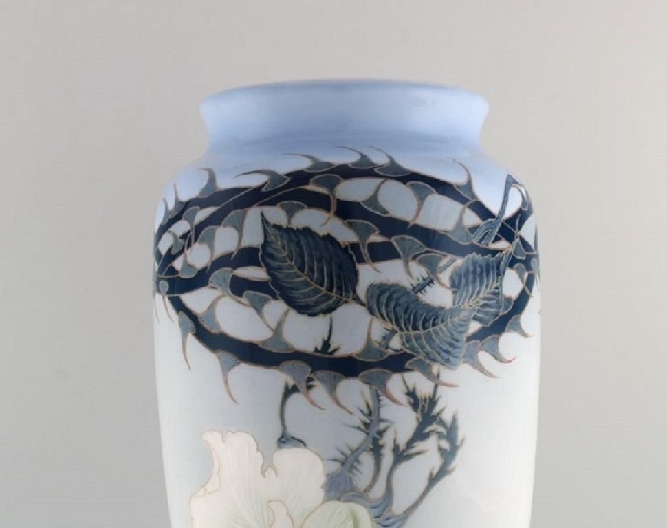 Bertha Nathanielsen For Royal Copenhagen, Large Unique Art Nouveau Vase photo 2008.0