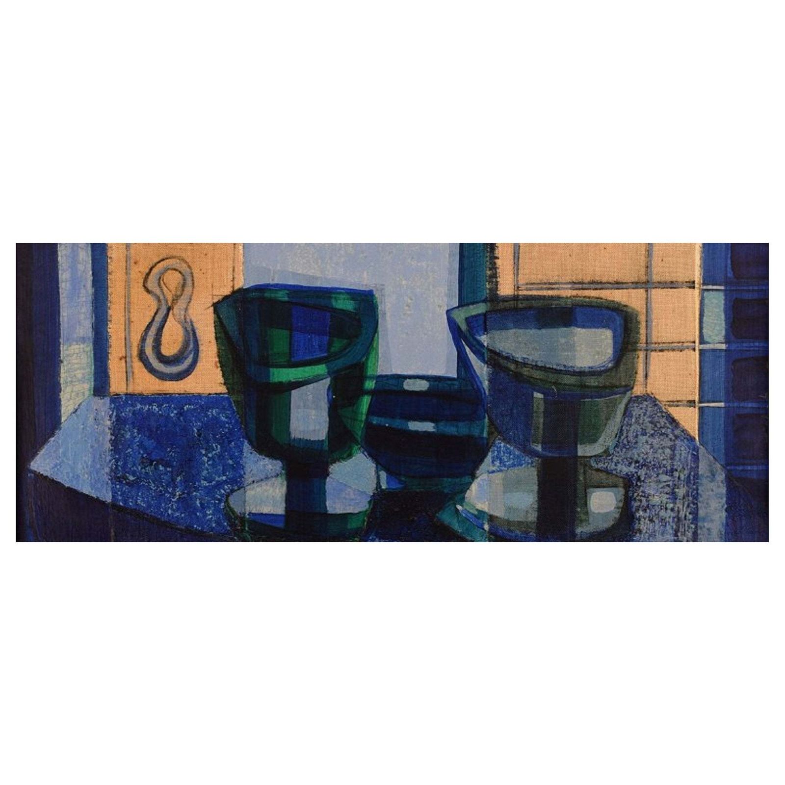Unknown Artist, Oil On Board, Modernist Still Life, The 1960s