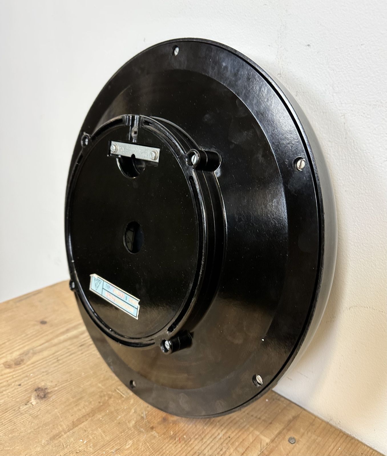 Industrial Bakelite Factory Wall Clock From Pragotron, 1970s, 2x photo vintage