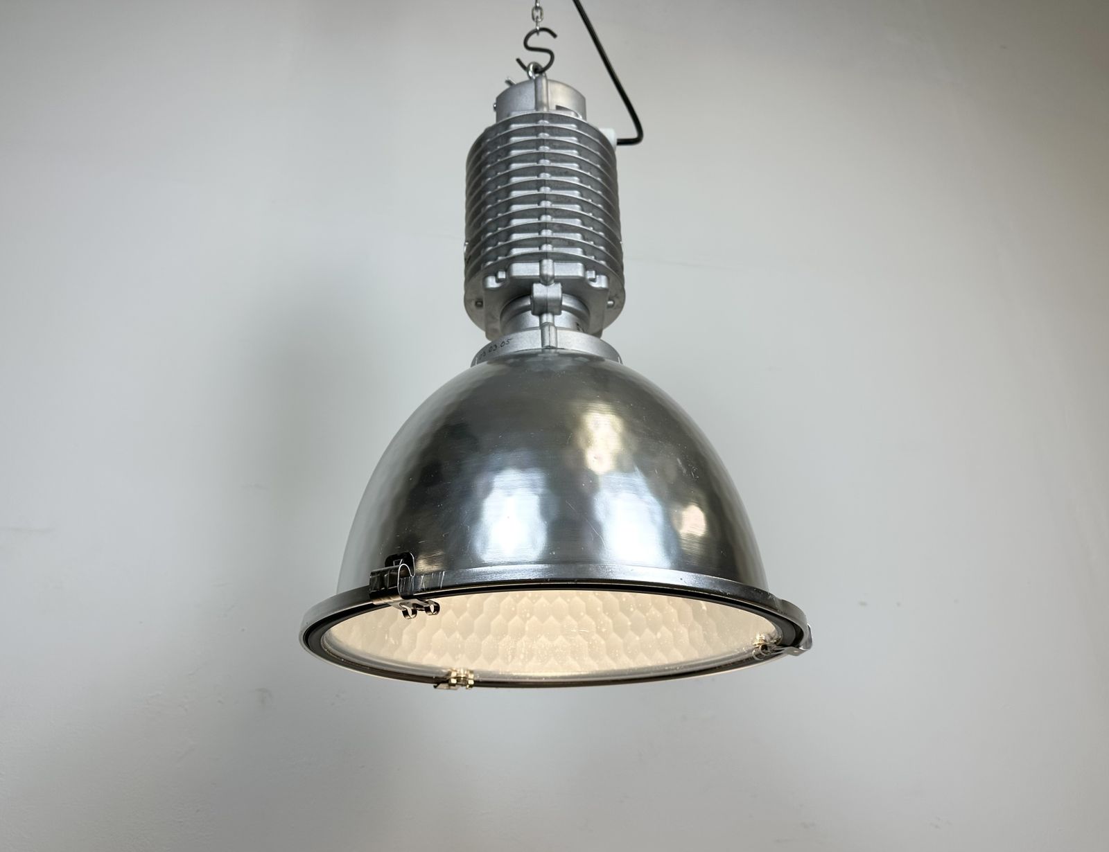 Industrial Pendant Lamp With Glass Cover By Charles Keller For Zumtobel, 1990s, 35x photo buy