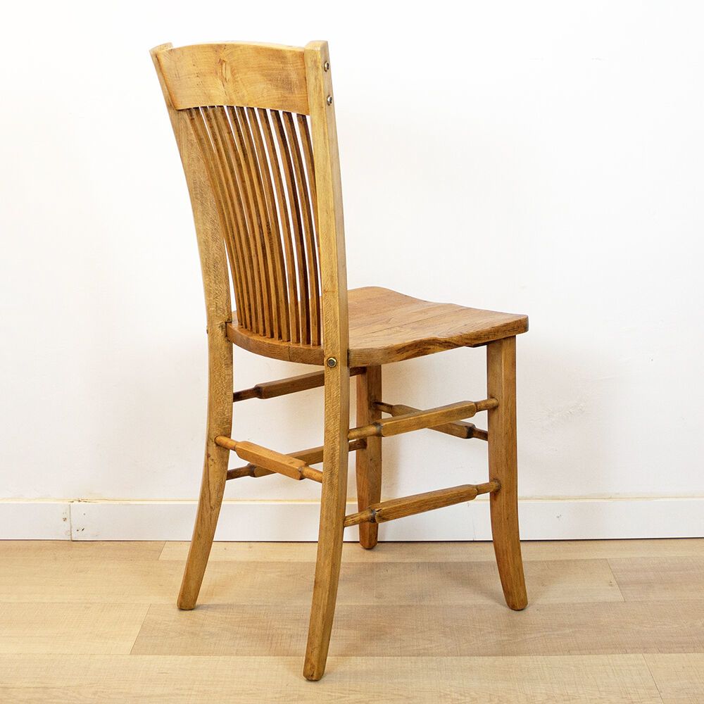 Vintage Oak Desk Chair, Spain, 1940s photo 265.0