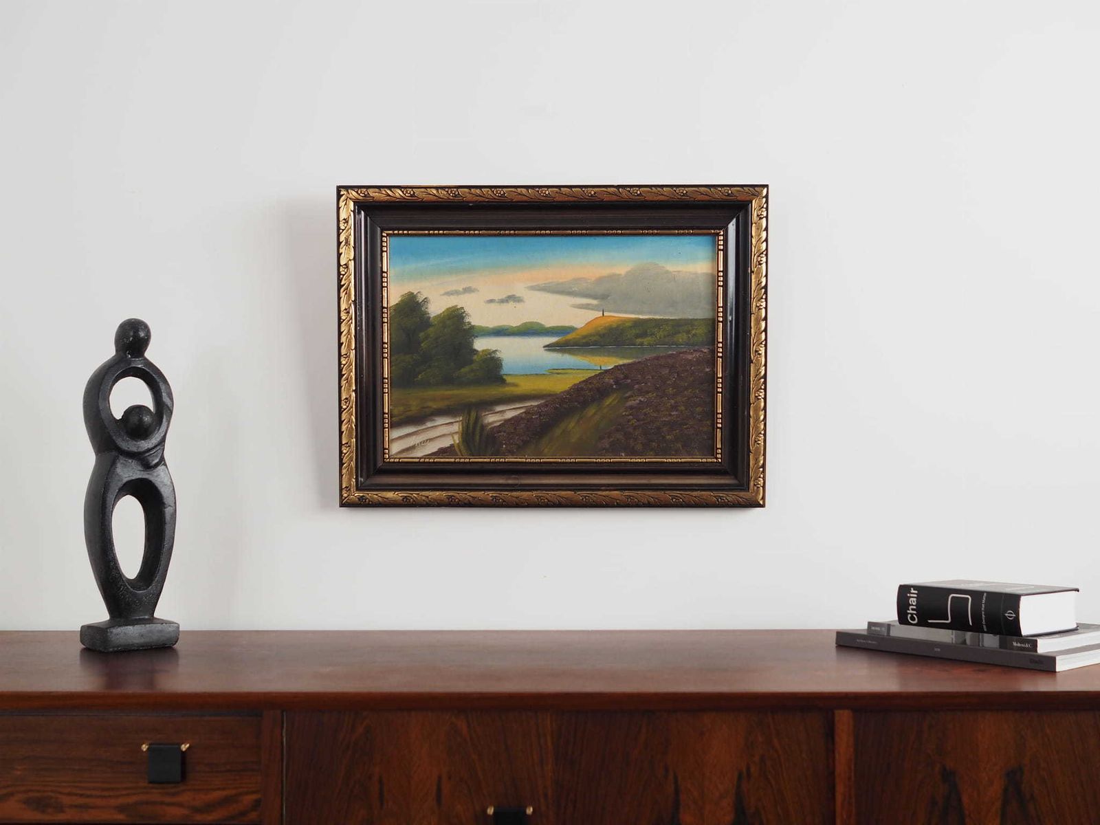 Painting „The Landscape With Hills”, Scandinavian Design, 1970s, By V. Kier photo furniture