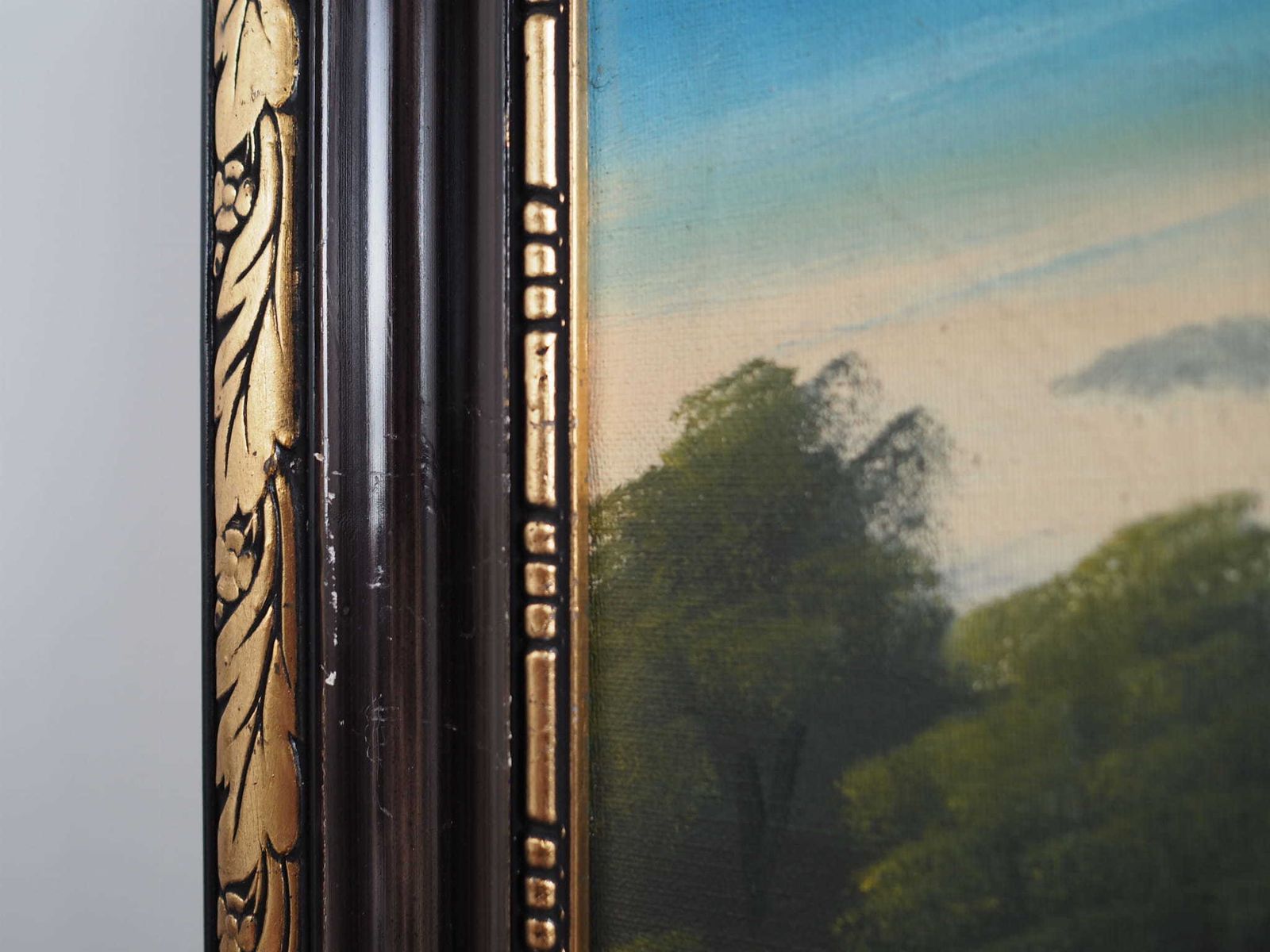 photo furniture Painting „The Landscape With Hills”, Scandinavian Design, 1970s, By V. Kier