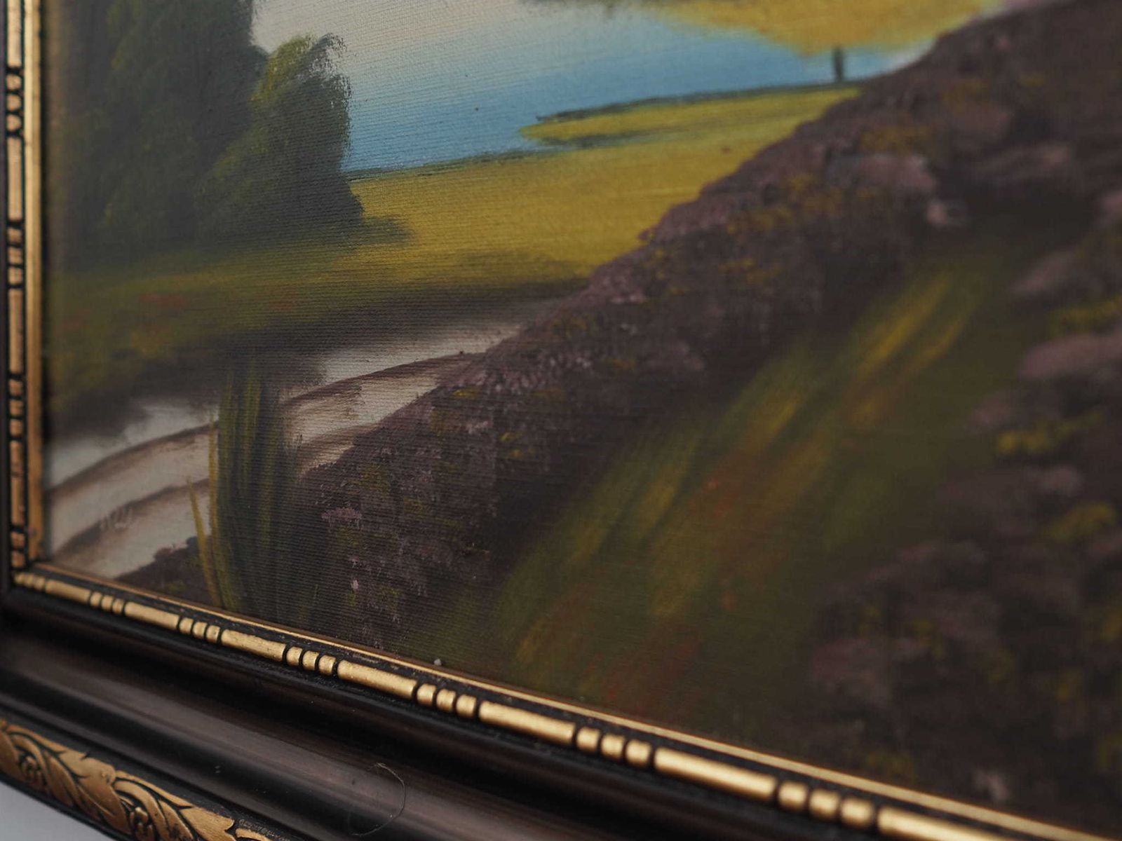 459.0 Painting „The Landscape With Hills”, Scandinavian Design, 1970s, By V. Kier photo