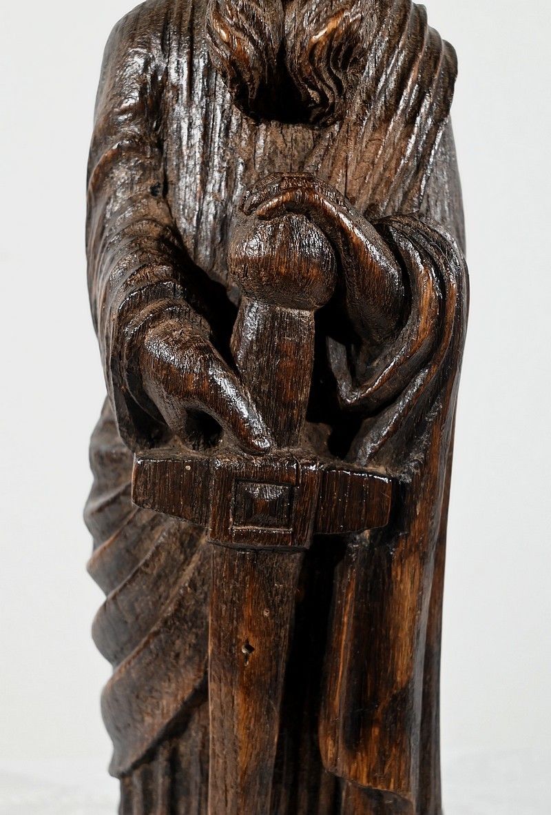 Oak Statue Of Saint Paul Mid 19th Century photo buy