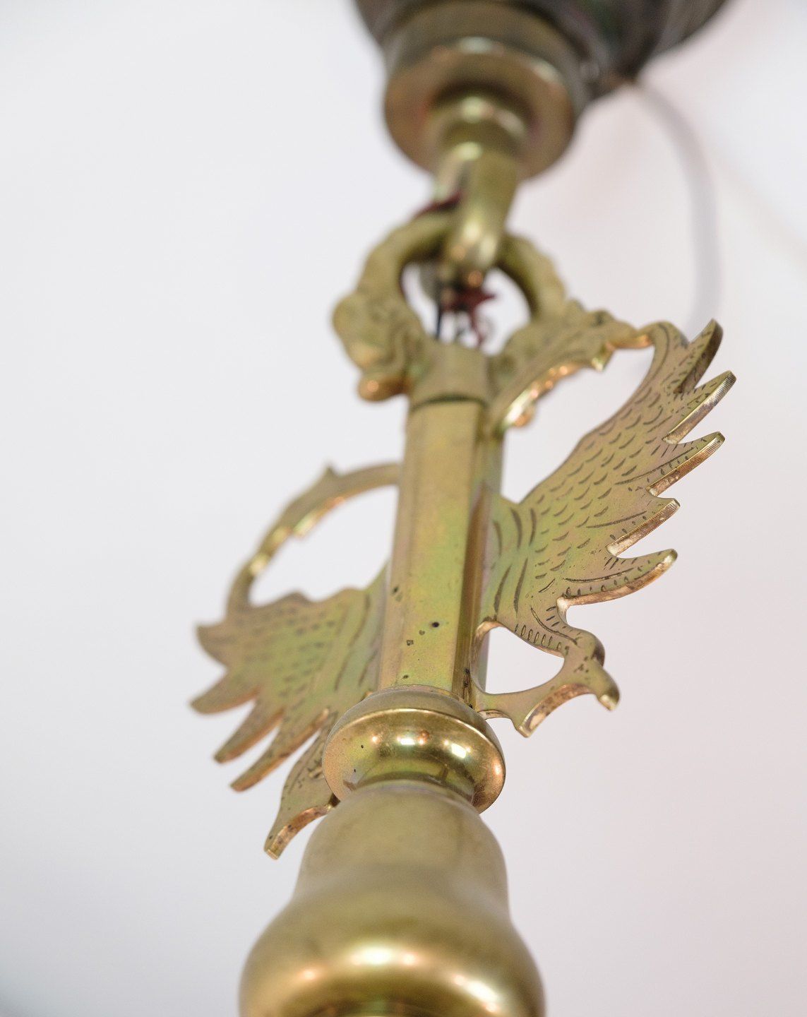 photo furniture Church Chandelier With Eight Arms In Brass From 1920s