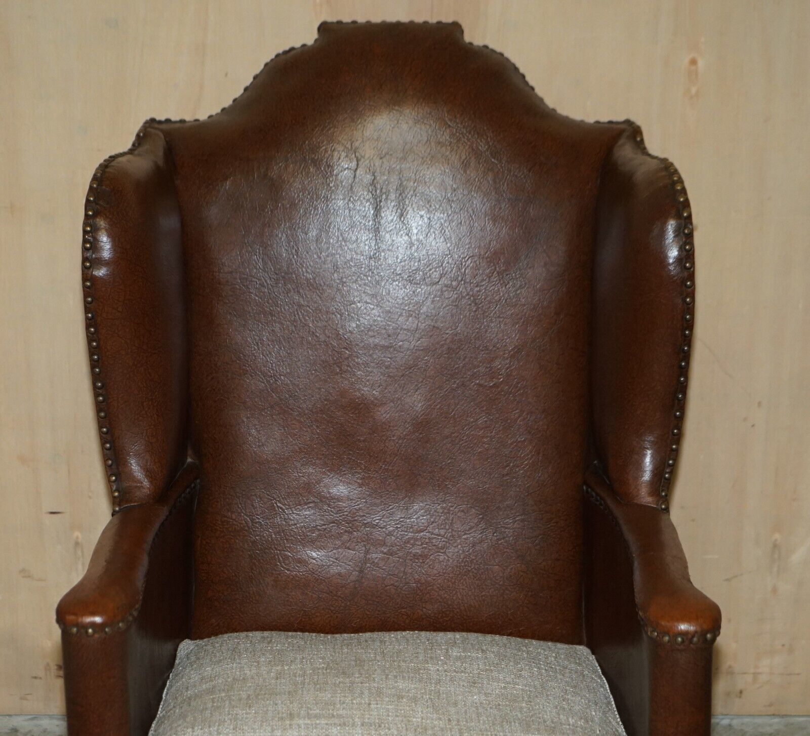 Antique Pair Of Circa 1880 William Morris Carved Legged Wingback Armchairs photo Furniture