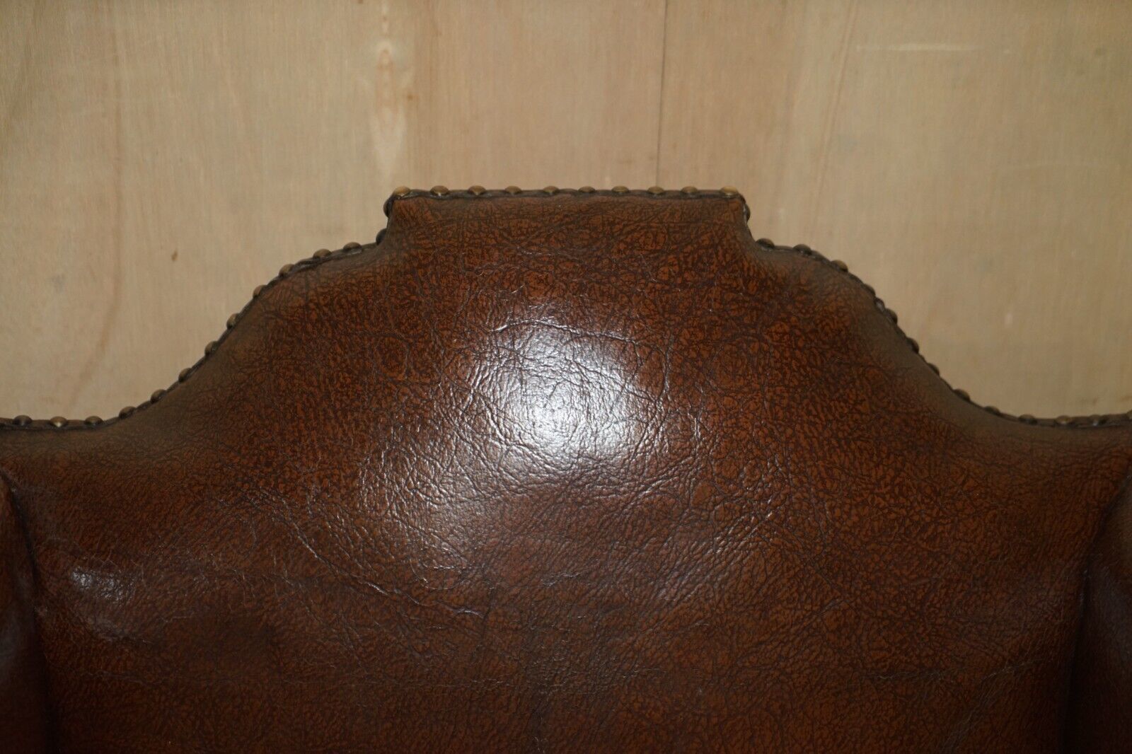 Antique Pair Of Circa 1880 William Morris Carved Legged Wingback Armchairs photo buy