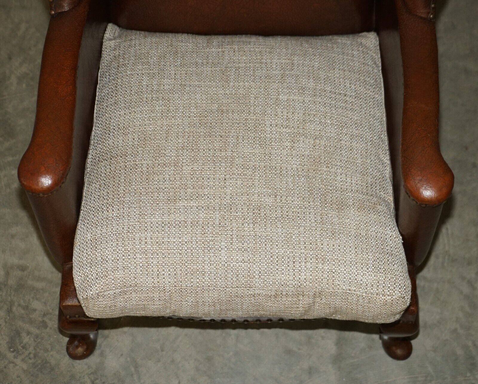 3000.0 Antique Pair Of Circa 1880 William Morris Carved Legged Wingback Armchairs photo