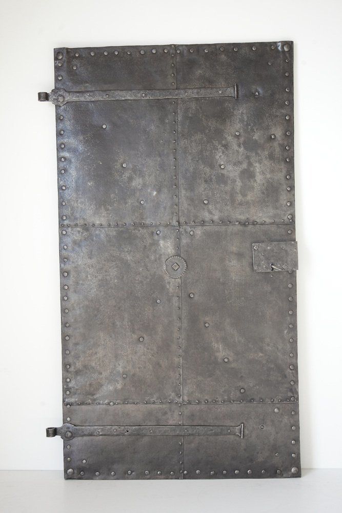 Antique Iron Plate Door, 1800s photo for sale