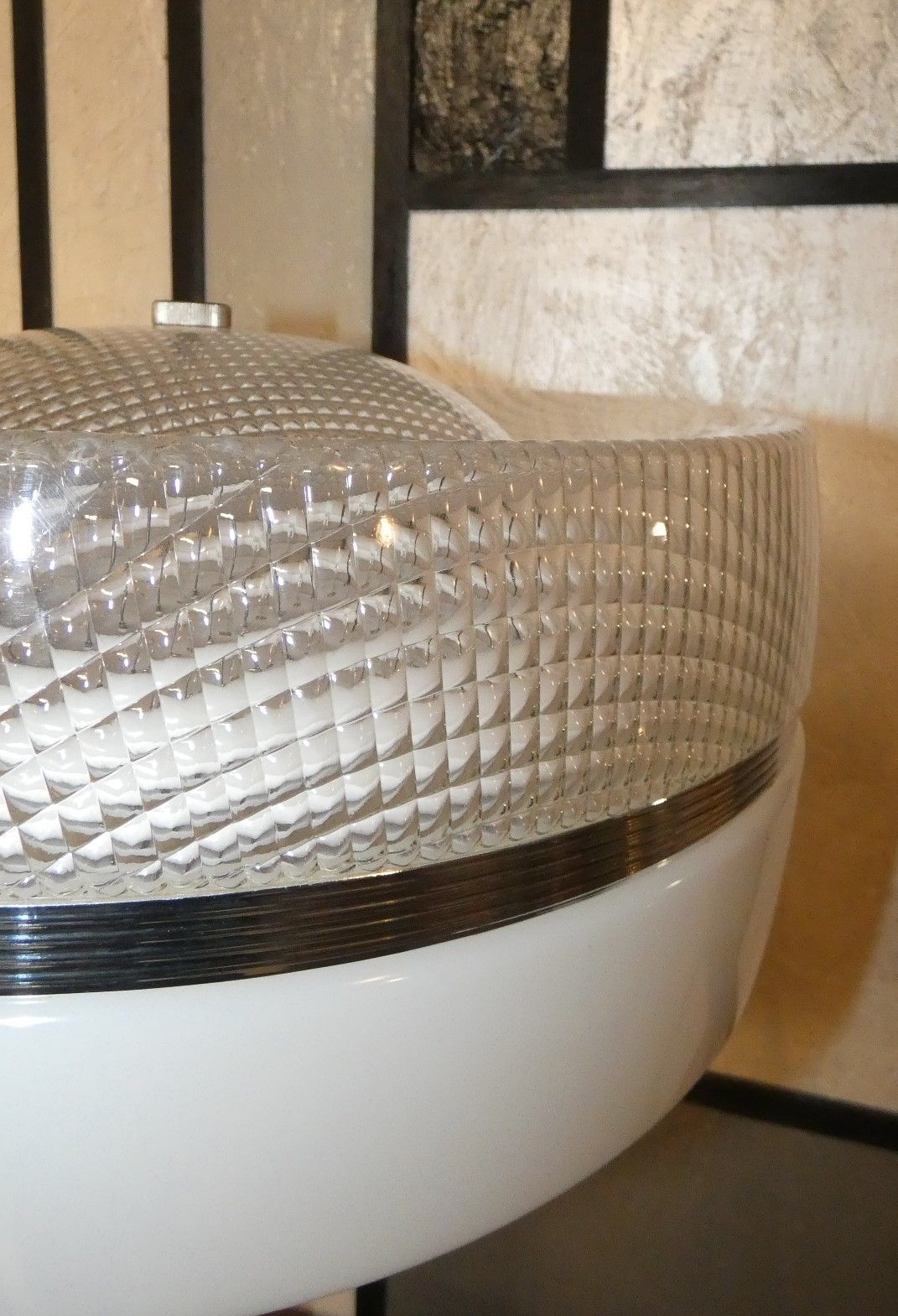 Acrylic Glass And Steel Futurist Space Needle Table Lamp, Italy, 1960s photo buy