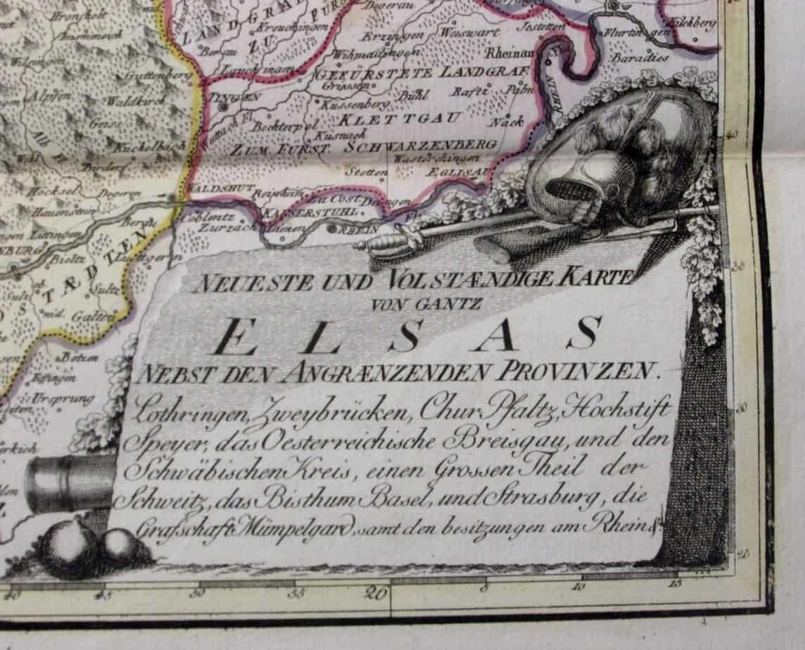 Neueste Und Volstaendige Karte Von Gantz Elsas Rare Map Alsace photo furniture