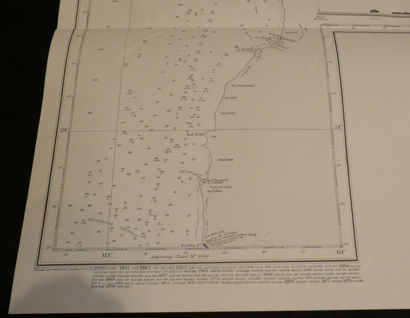 Nautical Chart Bedout Island To Cape Cuvier Australia Admiralty 1979 photo for sale
