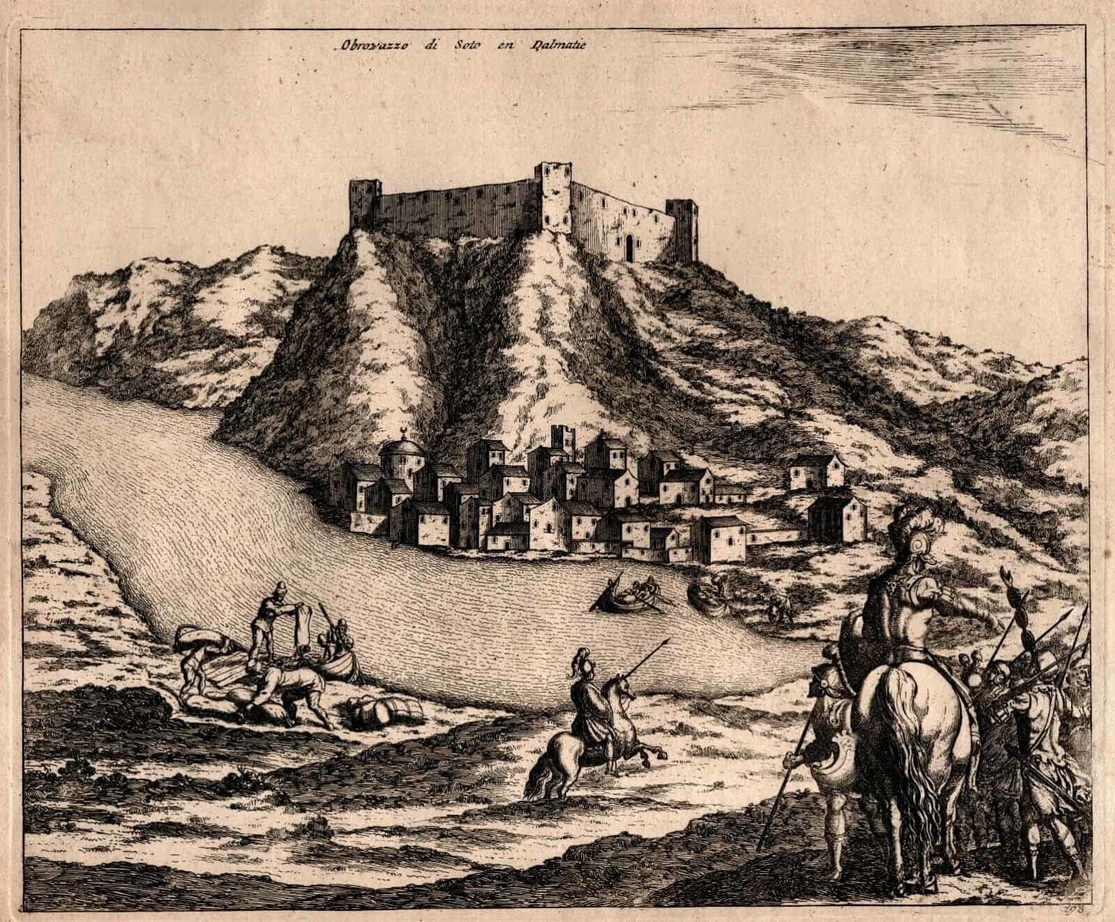 Obrowazzo Di Soto In Dalmatie Nouveau Theatre D'italie Blaeu Mortier 1704
