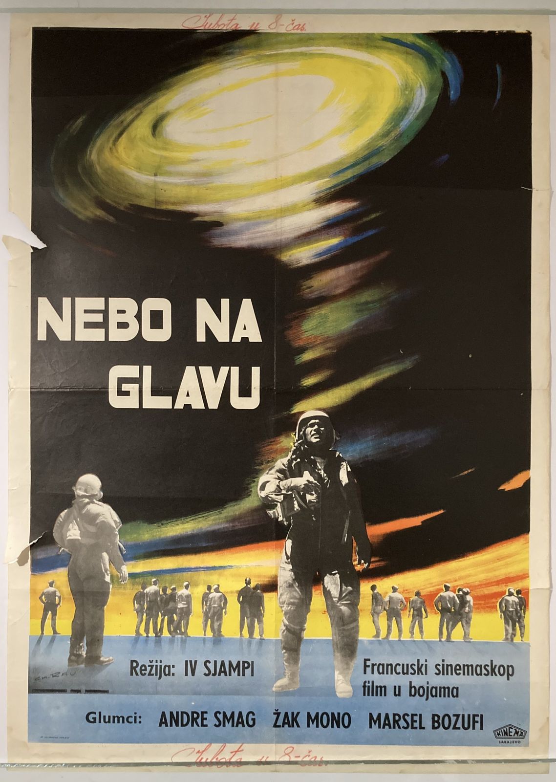 Original Movie Poster Le Ciel Sur La Tete Skies Above Andre Smagghe Yves Ciampi 1965
