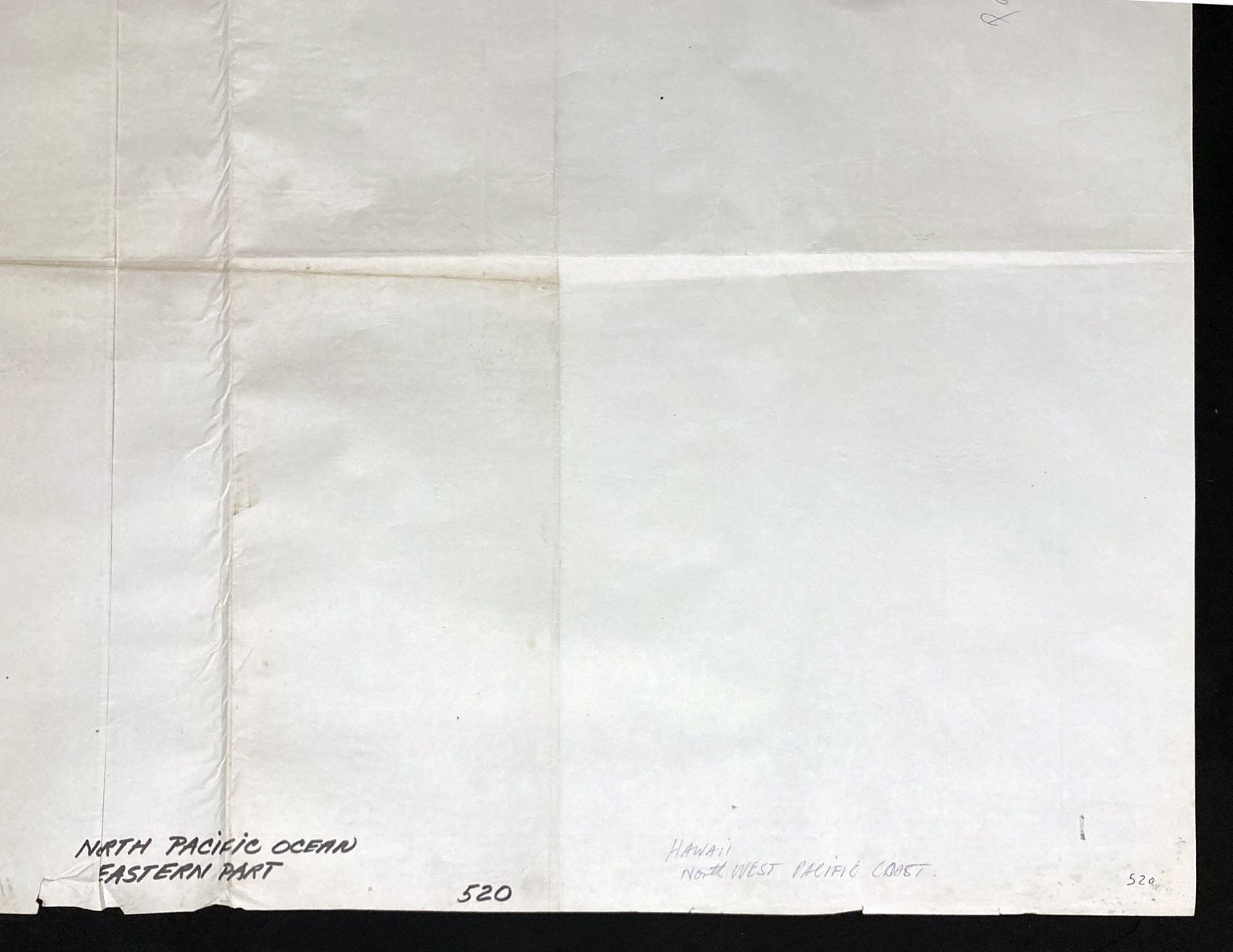 Nga Nautical Chart 520:North Pacific Ocean Canada USA Hawaii 1975 photo Art