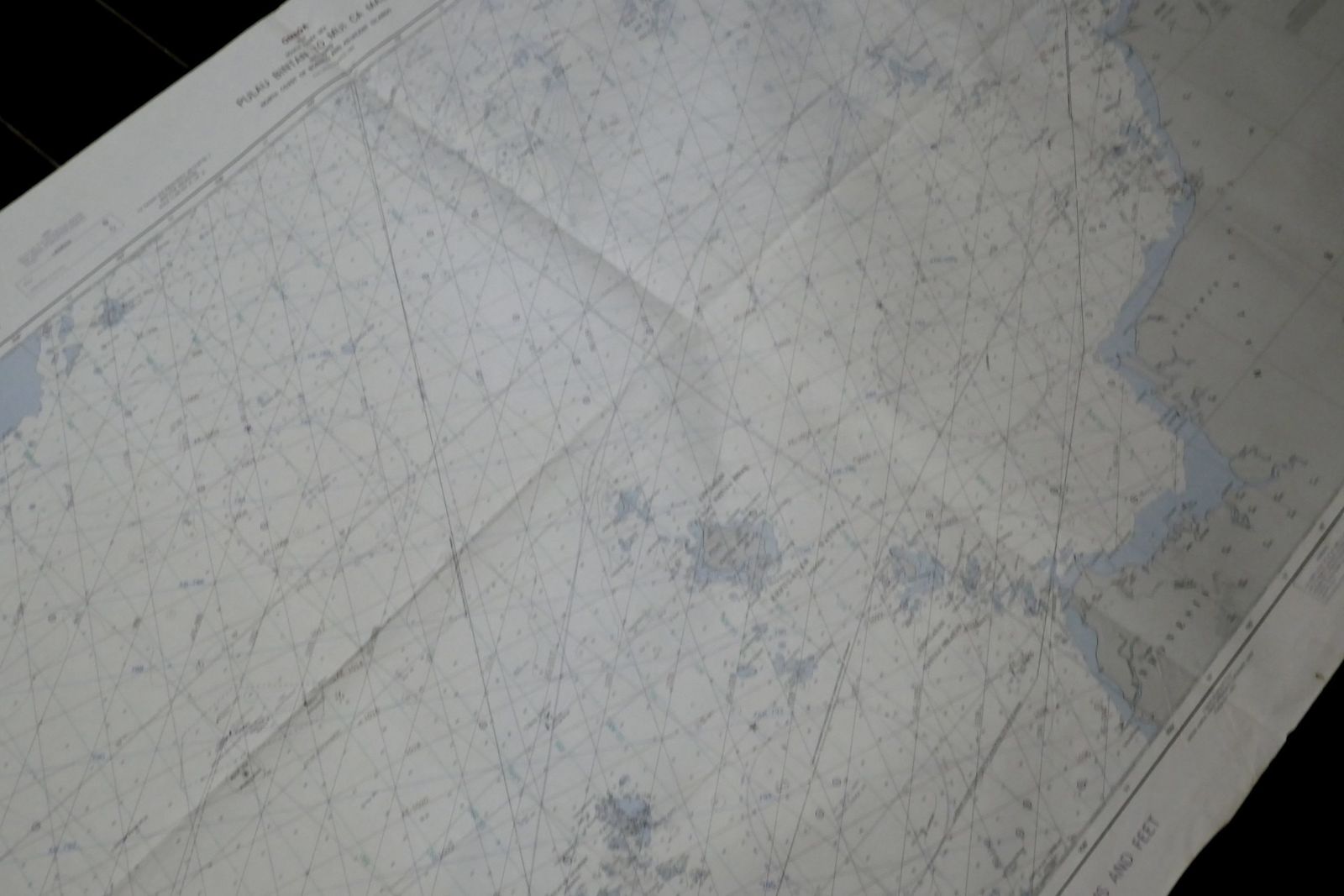 Nautical Chart New Caledonia Caledonie Fiji Islands 1950