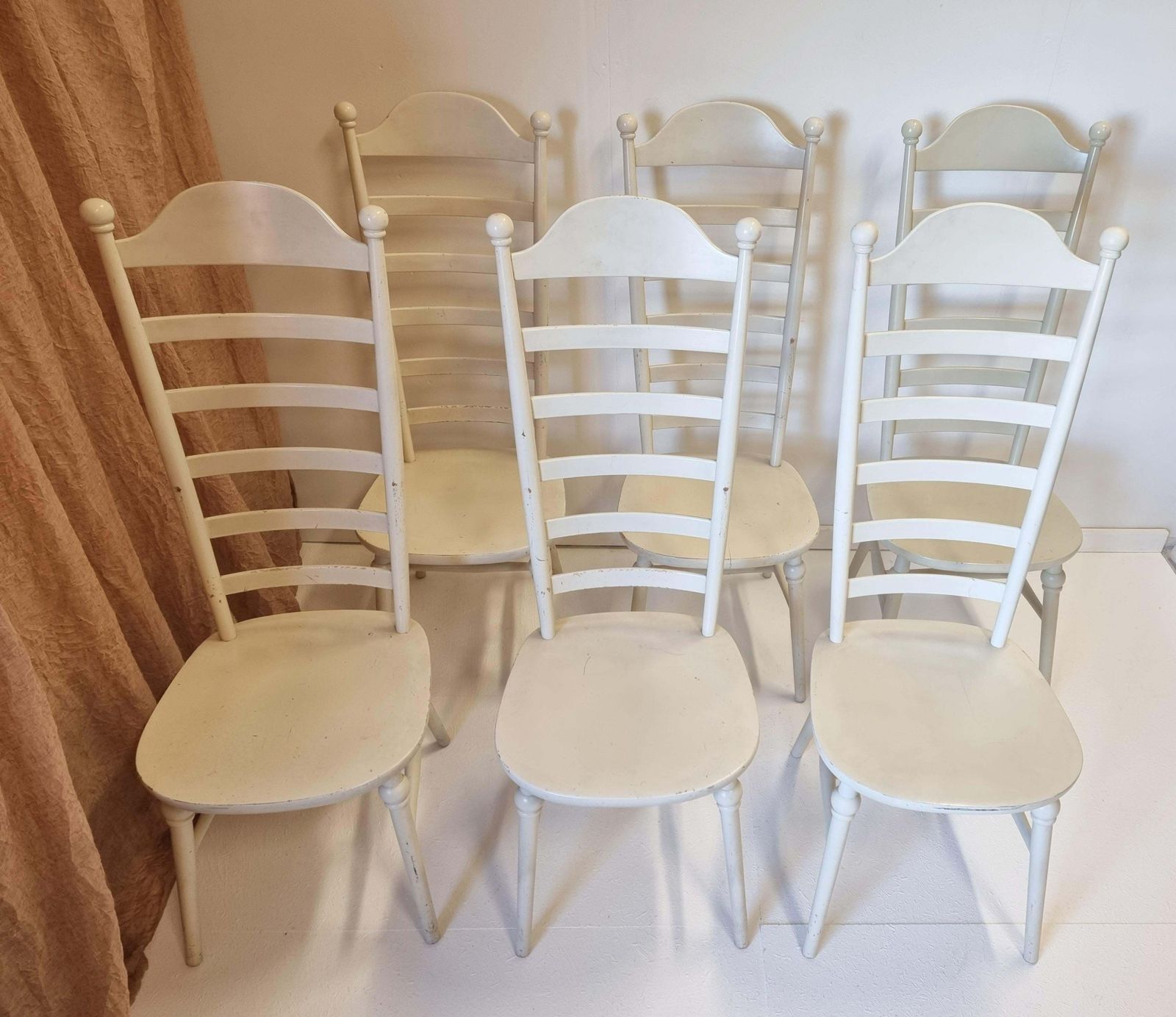 Lillemor Mannerheim, High Back "Mona" Chairs, 6 Pcs, Nesto, Scandinavian Modern photo for sale