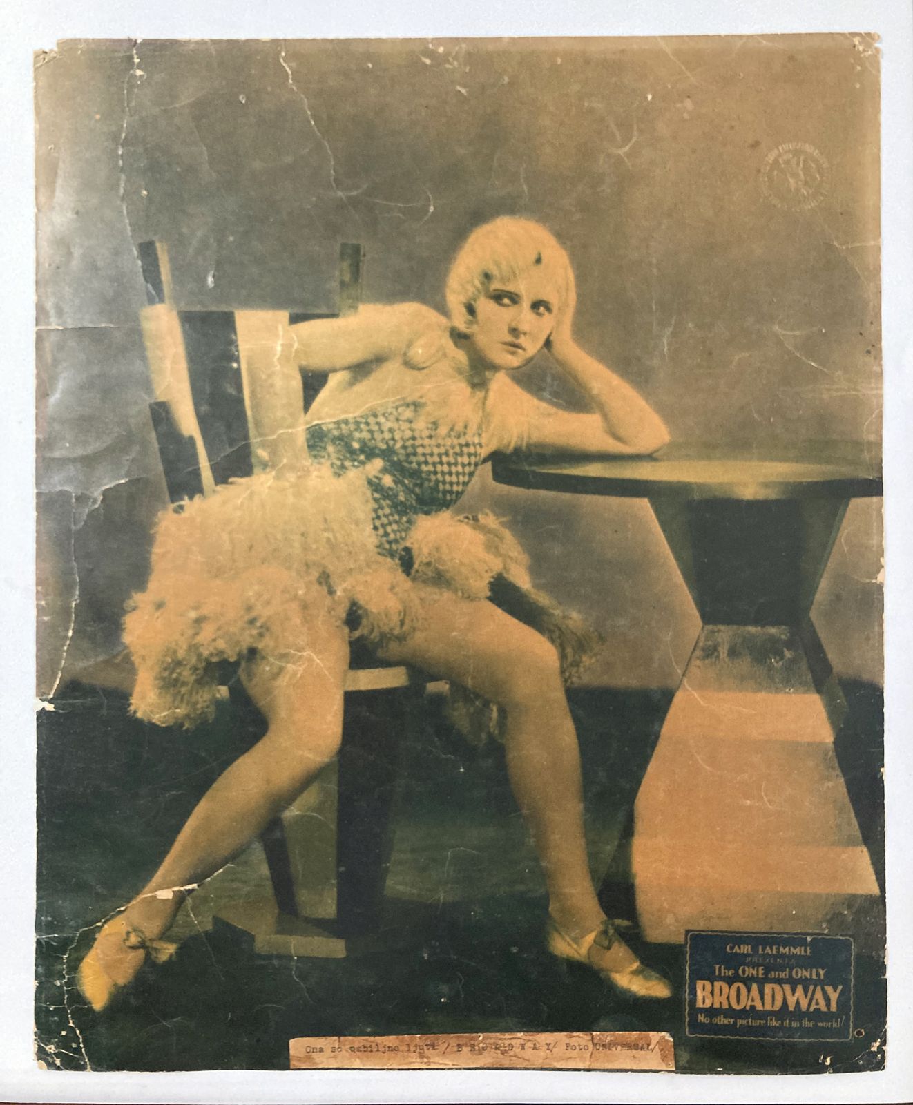 Original Movie Poster Broadway Carl Laemmle Evelyn Brent Paul Fejos 1929