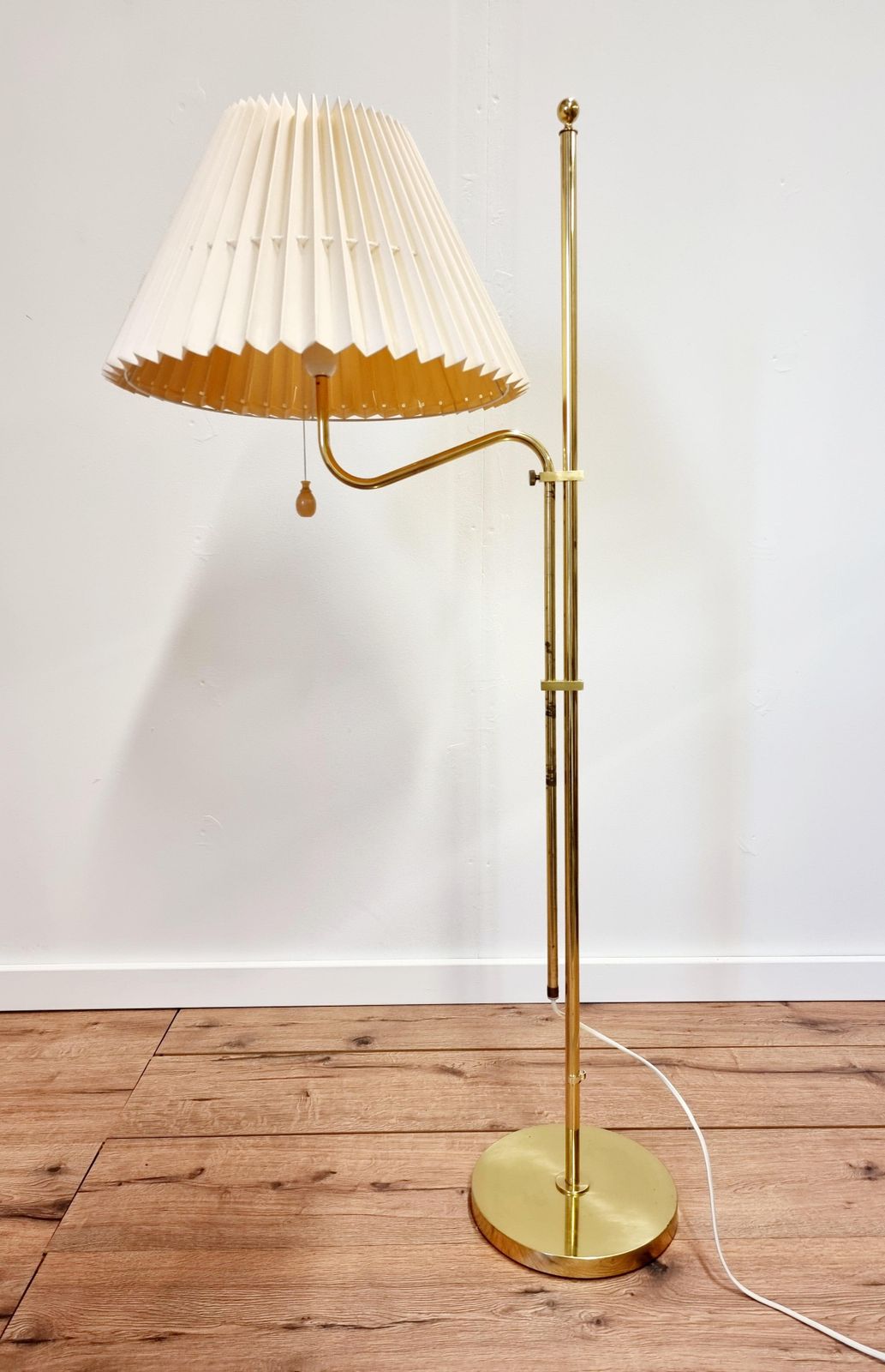 Bergboms, Adjustable Floor Lamp G 132 In Brass, Scandinavian / Midcentury Modern photo for sale