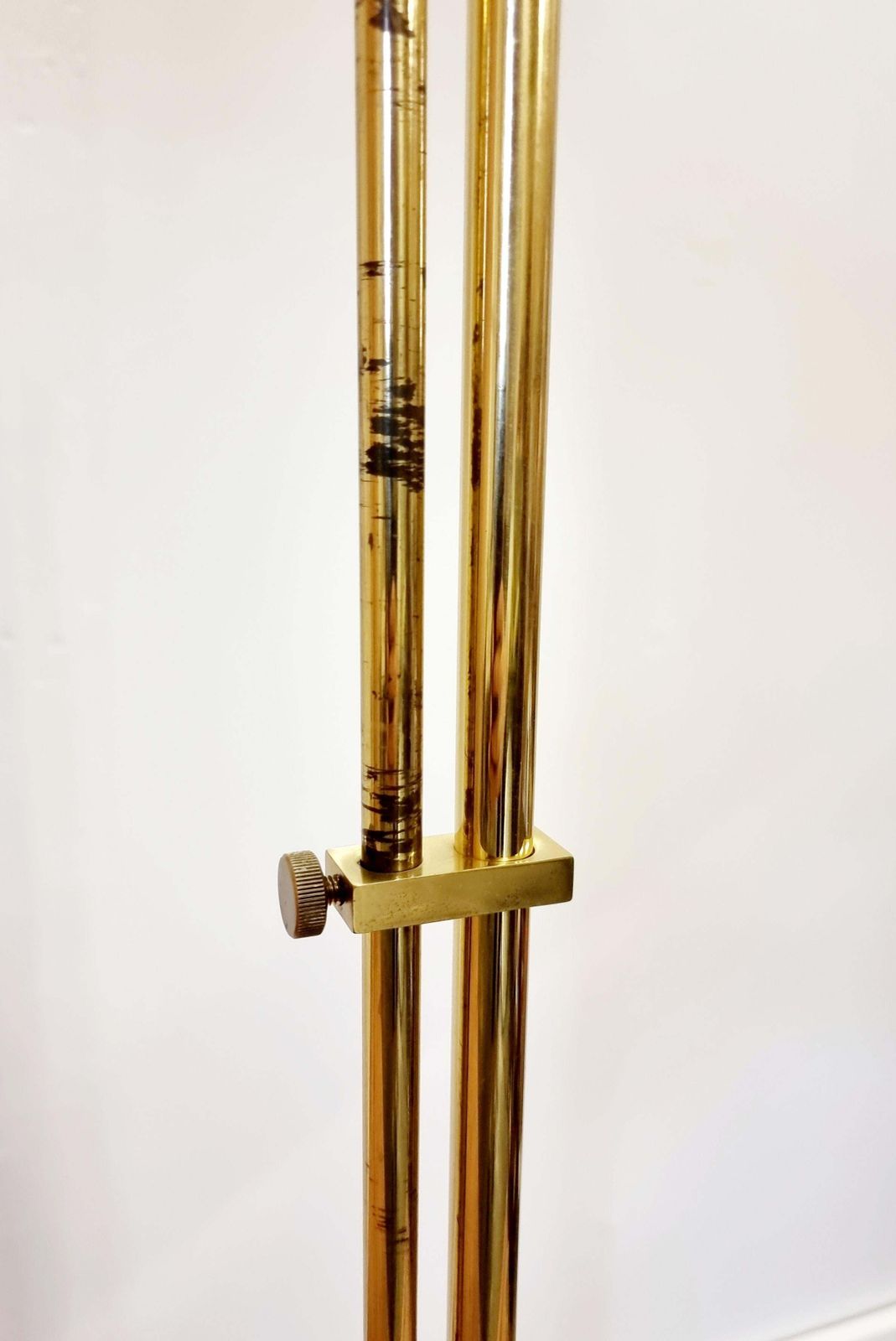 photo vintage Bergboms, Adjustable Floor Lamp G 132 In Brass, Scandinavian / Midcentury Modern