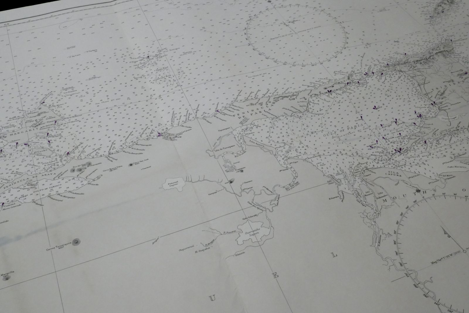 Nautical Chart West Indies Tobago Tortuga Admiralty 1959 photo for sale
