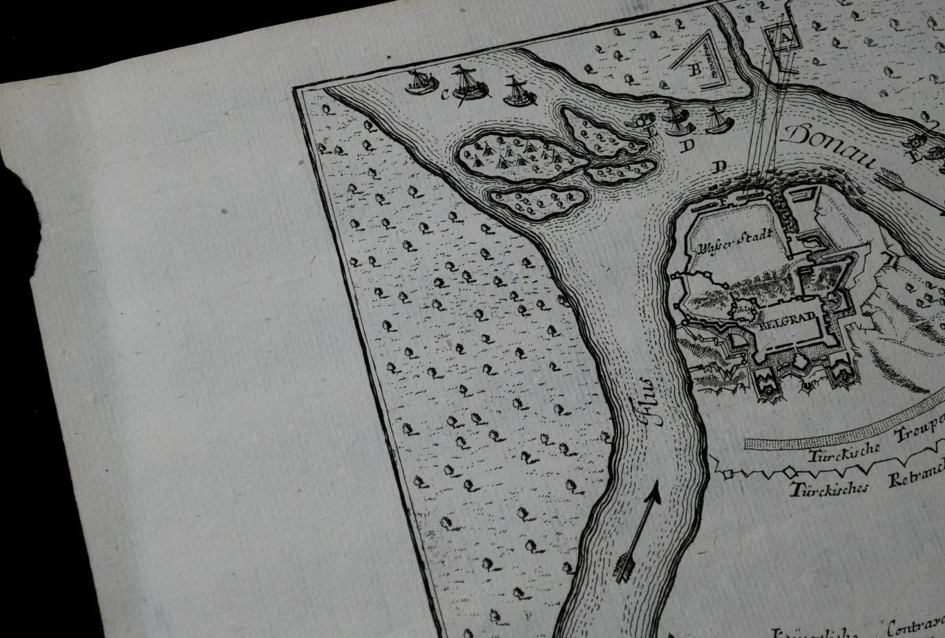 Plan Of Belgrade Belgrad Bodenehr Engraving 1720 photo Art