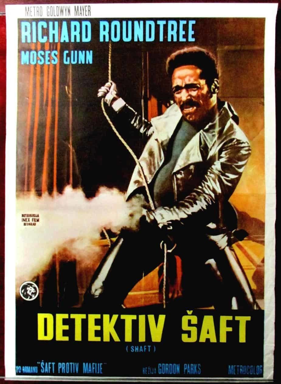 Vintage Movie Poster Shaft 1971 Roundtree Action Parks