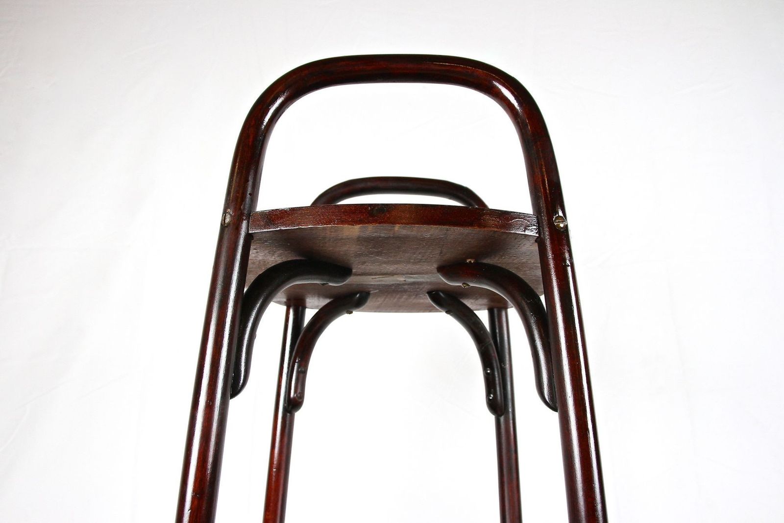 Home Decor Art Nouveau Bentwood Etagere/ Pedestal/ Plant Stand By Thonet, At, Ca. 1906 photo